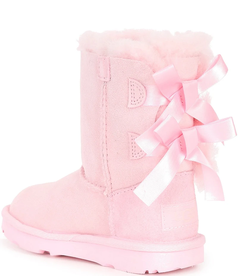 UGG Girls' Bailey Bow II Suede Water Resistant Family Matching Boots (Toddler)