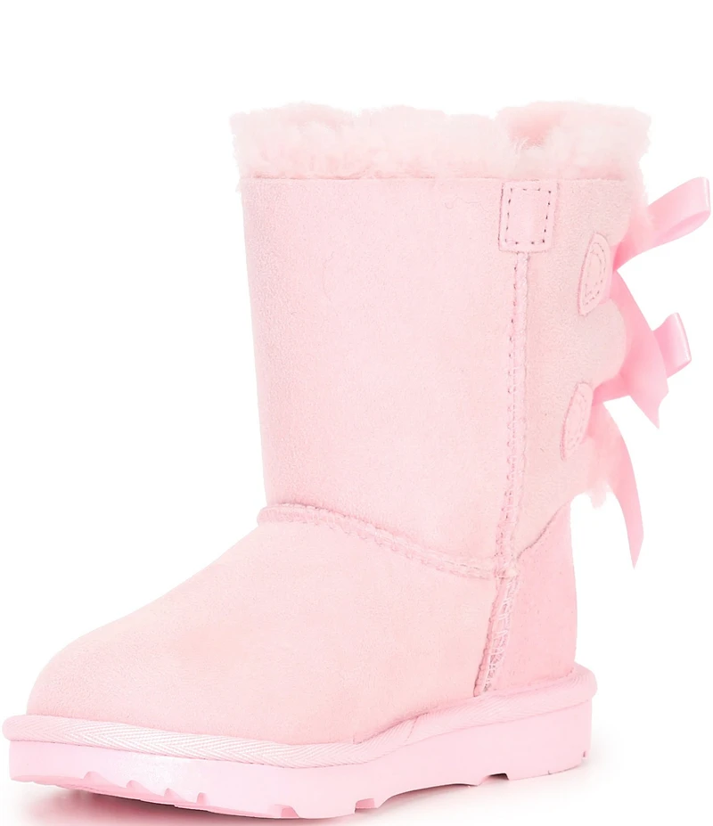 UGG Girls' Bailey Bow II Suede Water Resistant Family Matching Boots (Toddler)