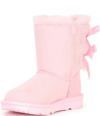 UGG Girls' Bailey Bow II Suede Water Resistant Family Matching Boots (Toddler)