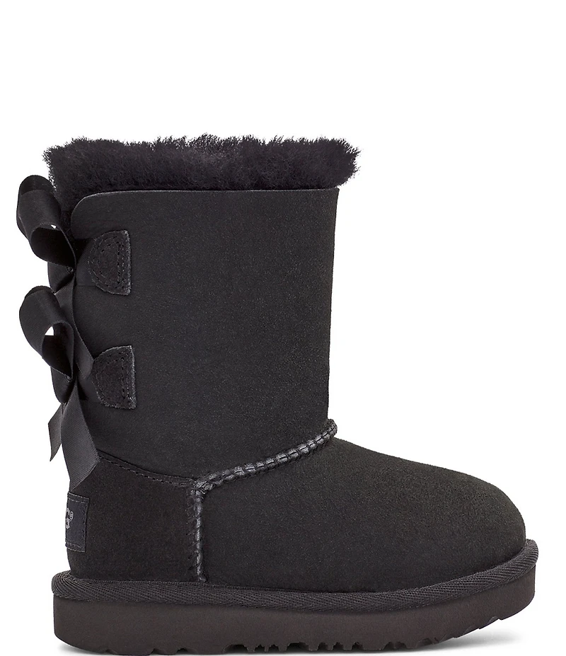 UGG Girls' Bailey Bow II Suede Water Resistant Family Matching Boots (Toddler)