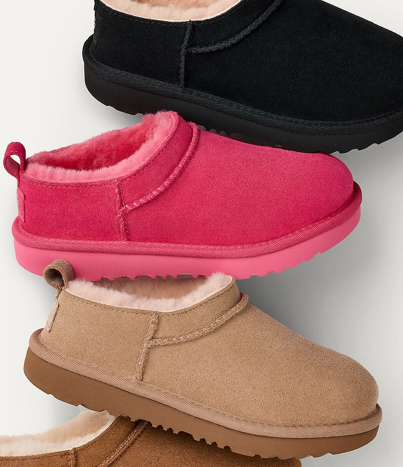 UGG Girls' Classic Micro Slip On Booties (Youth)