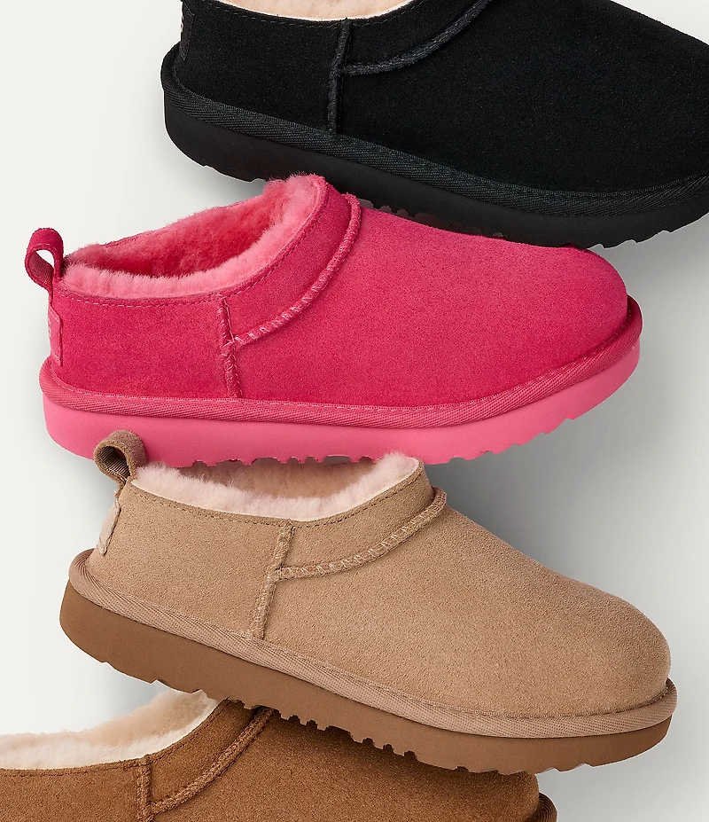 UGG Girls' Classic Micro Slip On Booties (Youth)