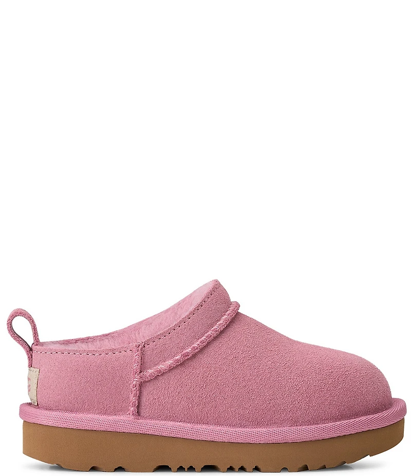 UGG Girls' Classic Micro Water Resistant Suede Booties (Toddler)