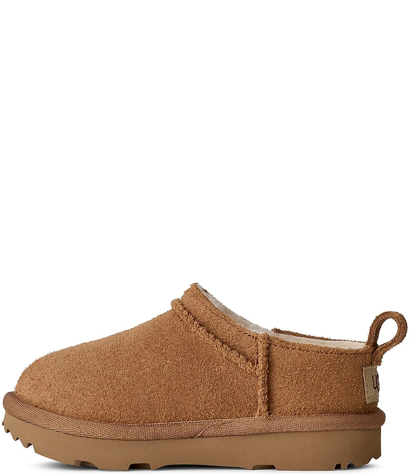 UGG Girls' Classic Micro Water Resistant Suede Booties (Toddler)