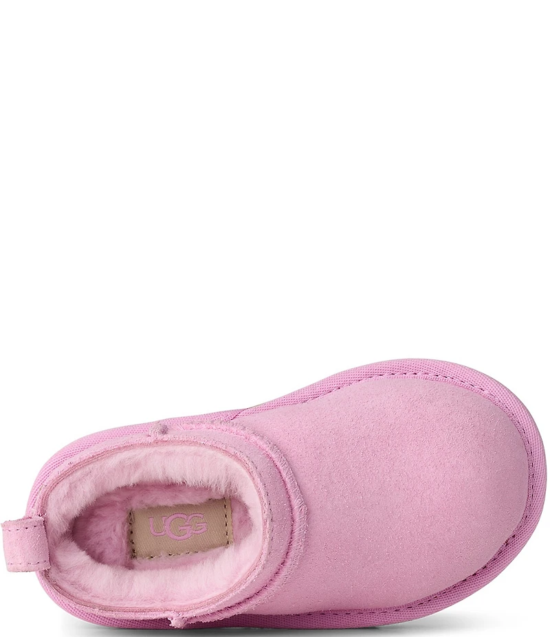 UGG Girls' Classic Micro Water Resistant Suede Booties (Toddler)