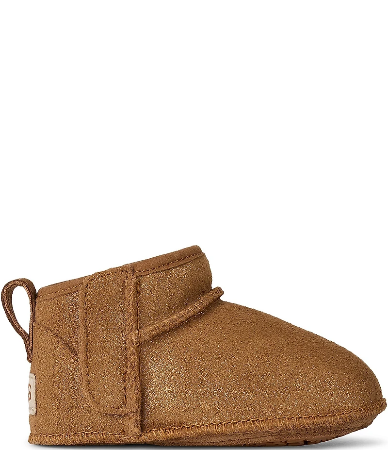 UGG Girls' Classic Ultra Mini Dazzle Boot Crib Shoes (Infant)
