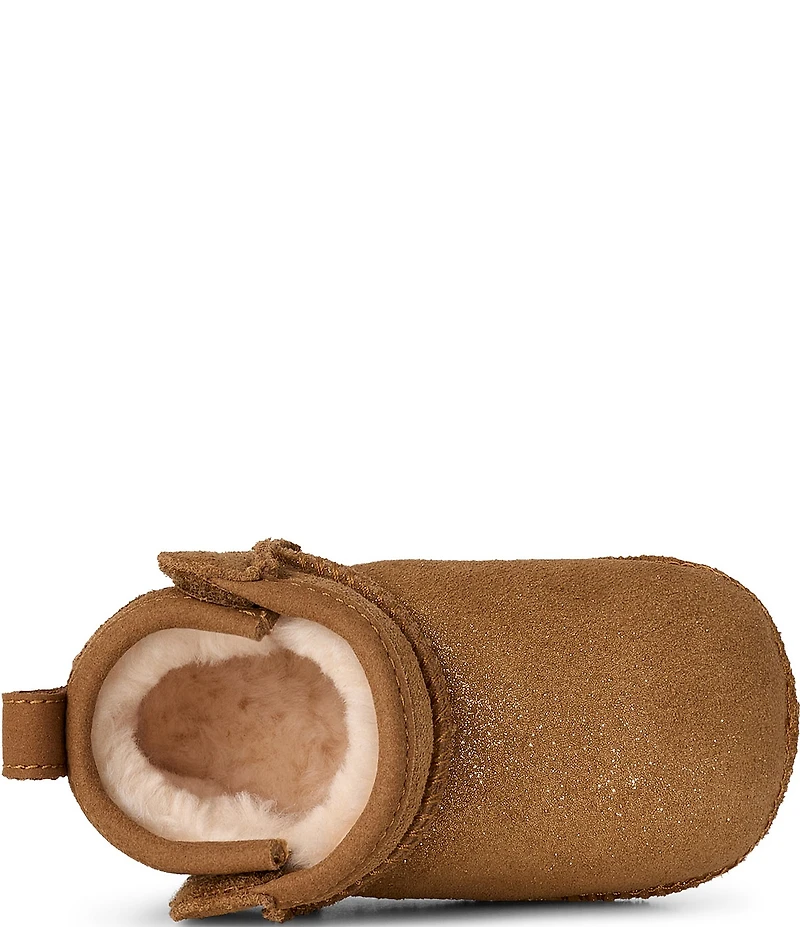 UGG Girls' Classic Ultra Mini Dazzle Boot Crib Shoes (Infant)