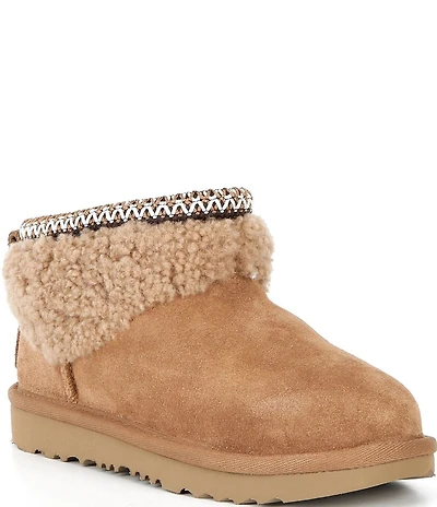 UGG Kids' Classic Ultra Mini Maxi Curly Boots (Youth)