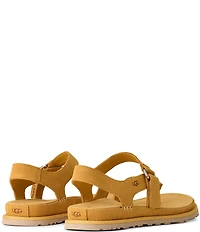 UGG® Goldengaze Suede Toe Post Ankle Strap Sandals