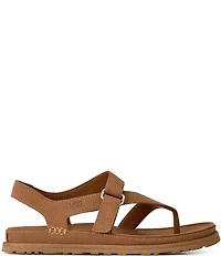 UGG® Goldengaze Suede Toe Post Ankle Strap Sandals