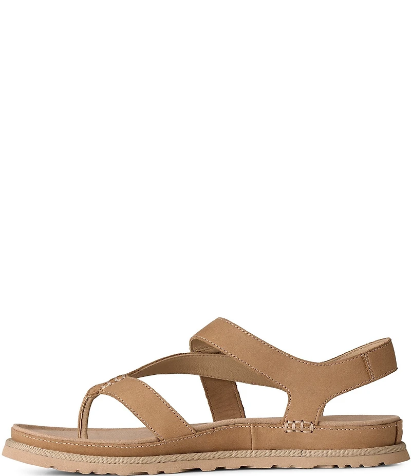 UGG GoldenGaze Toe Post Leather Sandals