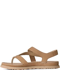 UGG GoldenGaze Toe Post Leather Sandals