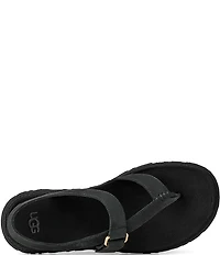 UGG GoldenGaze Toe Post Leather Sandals