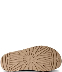UGG GoldenGlow Embossed Banded Hook-and-Loop Platform Sandals