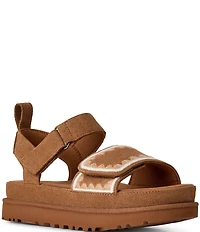 UGG Goldenstar Artistitch Suede Embroidered Sandals