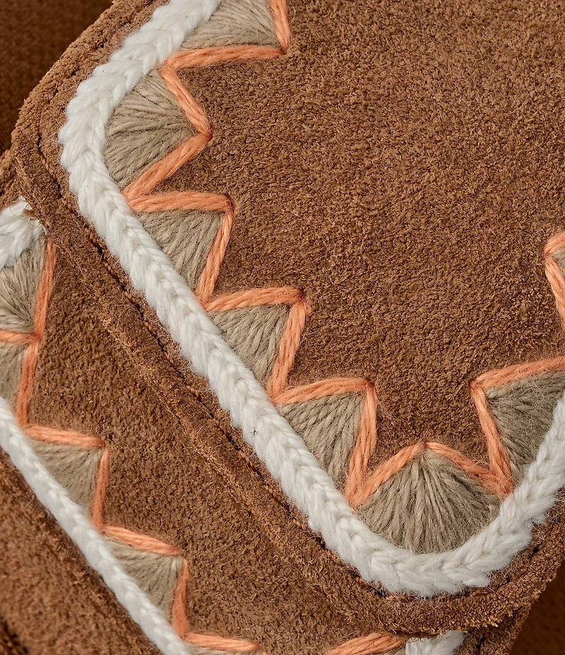 UGG Goldenstar Artistitch Suede Embroidered Sandals