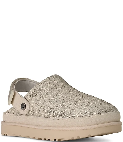 UGG Goldenstar Crackle Leather Clogs