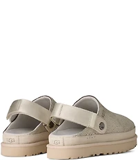 UGG Goldenstar Crackle Leather Clogs
