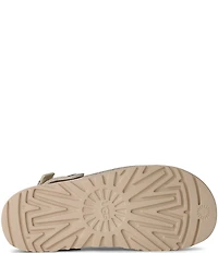 UGG Goldenstar Crackle Leather Clogs