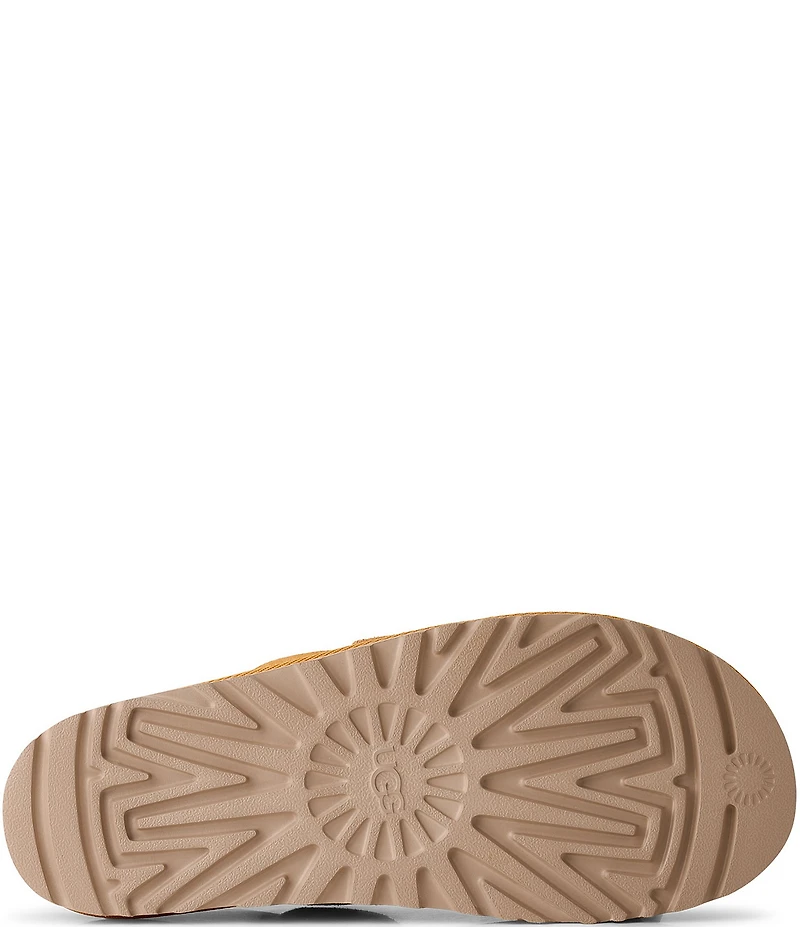UGG Goldenstar Gleam Strappy Suede Slingback Platform Sandals