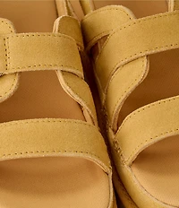 UGG Goldenstar Gleam Strappy Suede Slingback Platform Sandals