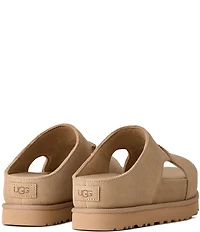 UGG Goldenstar Hi Cutout Suede Platform Slides Sandals