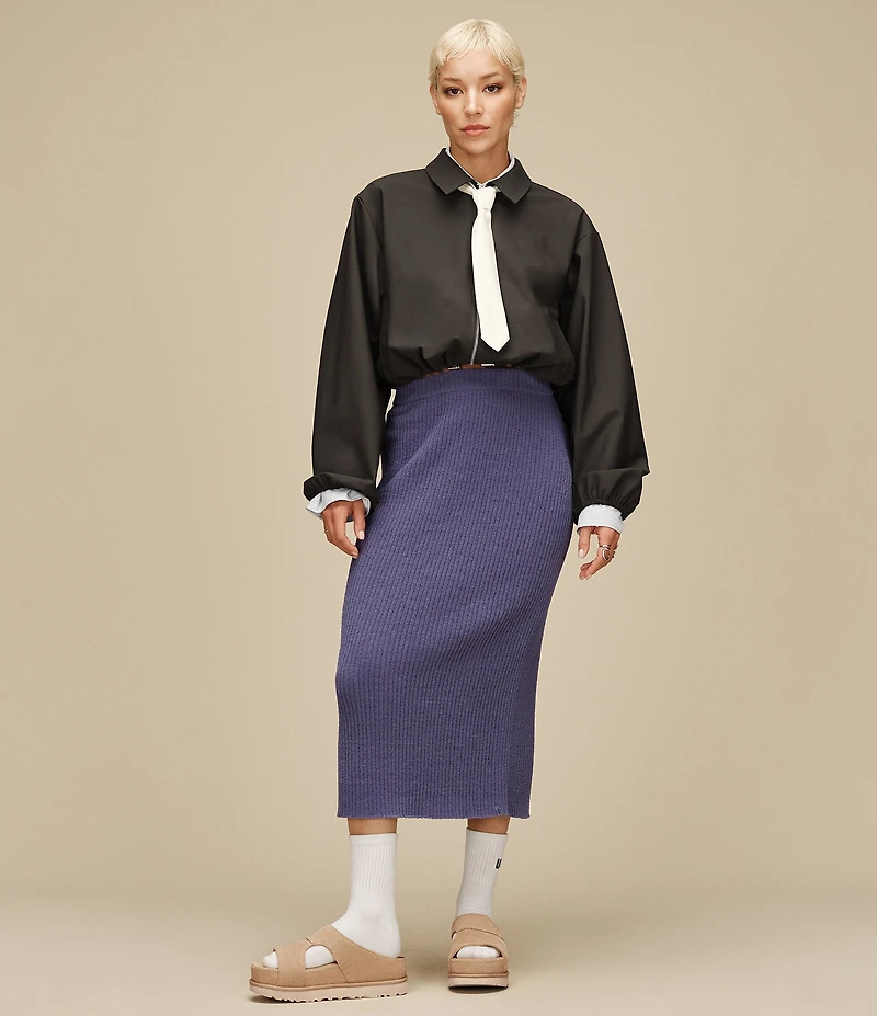 UGG Goldenstar Hi Cutout Suede Platform Slides Sandals