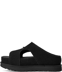 UGG Goldenstar Hi Cutout Suede Platform Slides Sandals