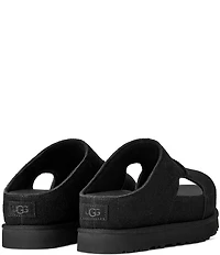 UGG Goldenstar Hi Cutout Suede Platform Slides Sandals