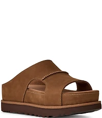 UGG Goldenstar Hi Cutout Suede Slide Sandals