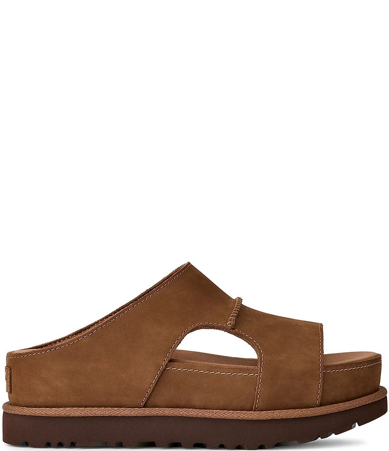 UGG Goldenstar Hi Cutout Suede Slide Sandals