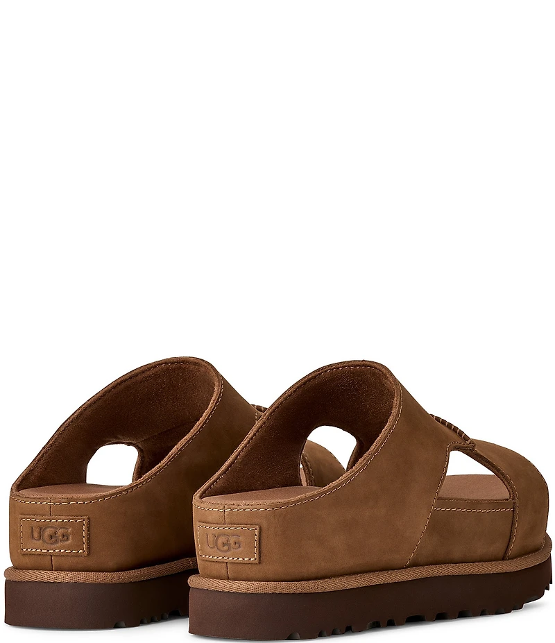 UGG Goldenstar Hi Cutout Suede Slide Sandals