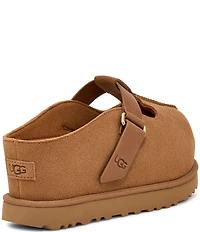 UGG Goldenstar Hi T-Strap Suede Platform Mary Jane Slip On Clogs