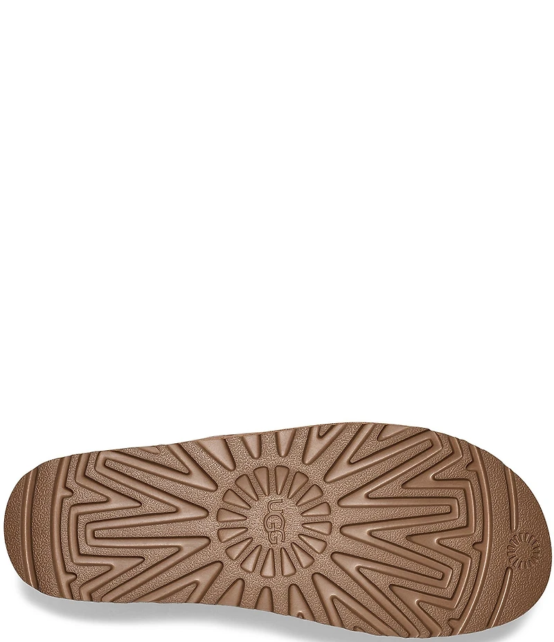 UGG Goldenstar Hi T-Strap Suede Platform Mary Jane Slip On Clogs