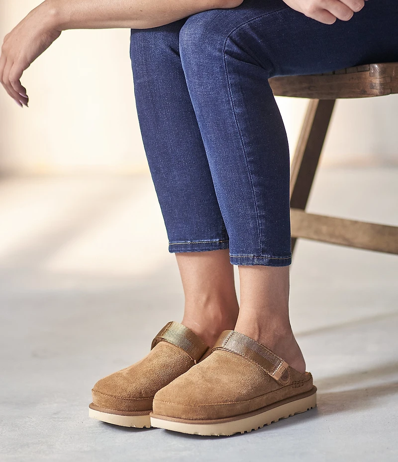 UGG Goldenstar Suede Family Matching Backstrap Clogs