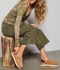 UGG Goldenstar Suede Family Matching Backstrap Clogs