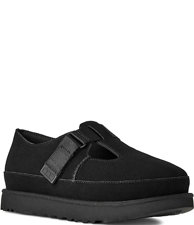 UGG® Goldenstar Suede Platform Mary Jane Clogs