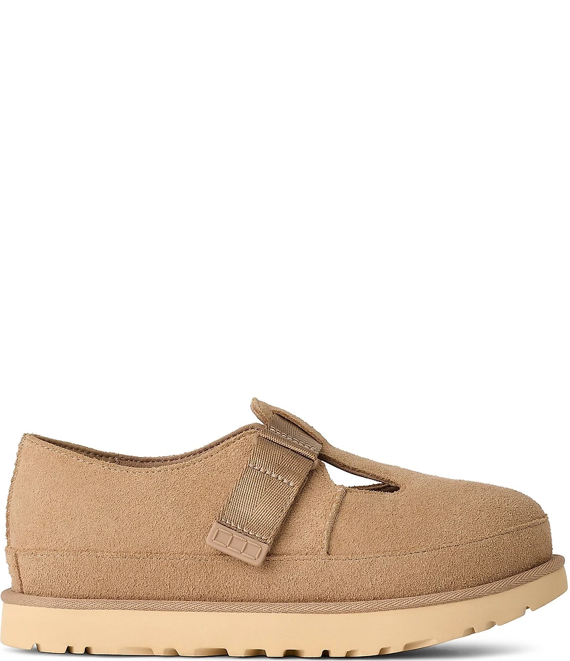 UGG® Goldenstar Suede Platform Mary Jane Clogs