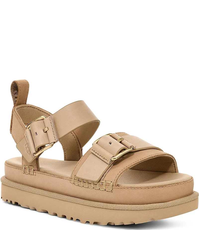 UGG Goldenstar Villa Leather Platform Sandals