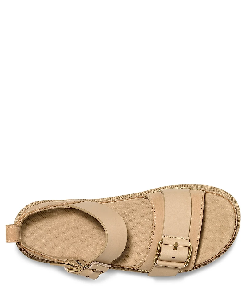 UGG Goldenstar Villa Leather Platform Sandals