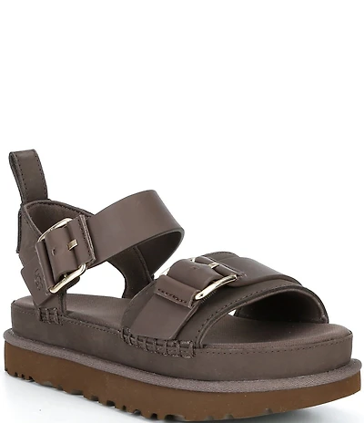 UGG Goldenstar Villa Leather Platform Sandals