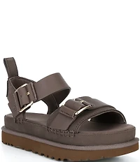 UGG Goldenstar Villa Leather Platform Sandals
