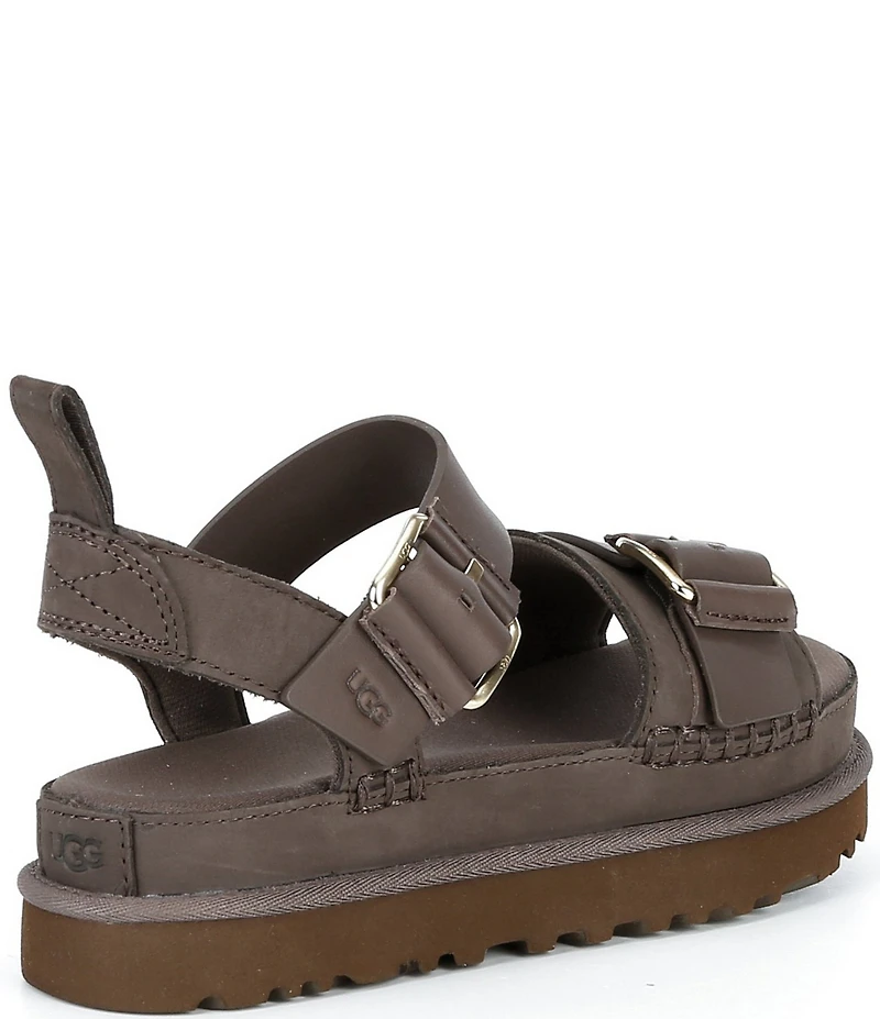 UGG Goldenstar Villa Leather Platform Sandals