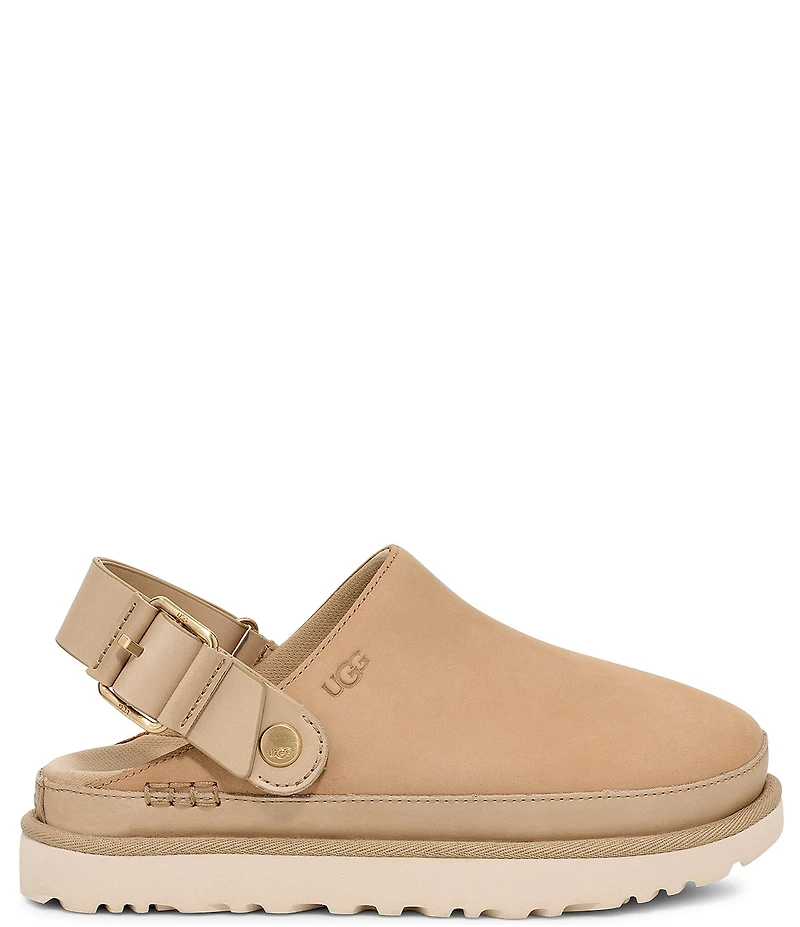 UGG® Goldenstar Villa Nubuck Suede Slingback Clogs