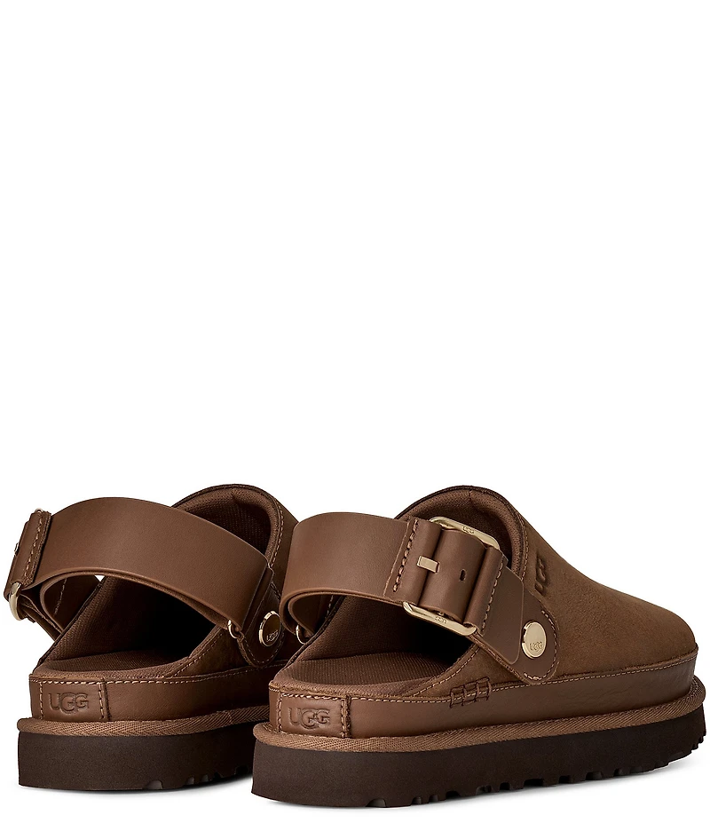UGG® Goldenstar Villa Nubuck Suede Slingback Clogs
