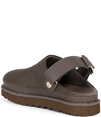 UGG® Goldenstar Villa Nubuck Suede Slingback Clogs