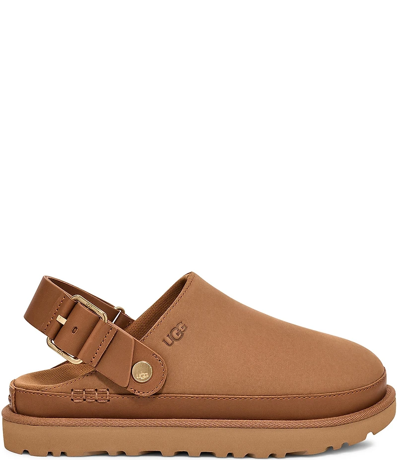 UGG® Goldenstar Villa Nubuck Suede Slingback Clogs