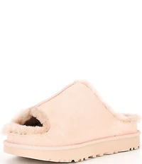 UGG Greenport Suede Platform Slide Sandals