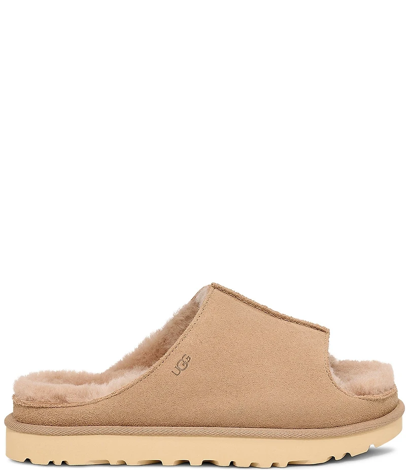 UGG Greenport Suede Platform Slide Sandals
