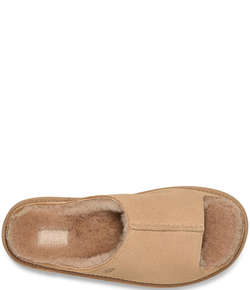 UGG Greenport Suede Platform Slide Sandals